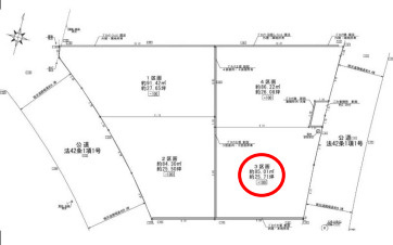 プラザ034Ⅱ④3　新築一戸建て　03の区画図|3号棟