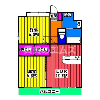 【間取り】 | セルブ春町Ｇ－ＥＸＥＣＵＴＩＶＥ | セルブ春町Ｇ－ＥＸＥＣＵＴＩＶＥの間取り