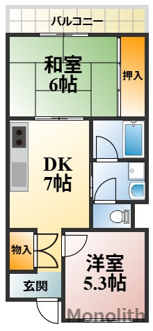 ロイヤルコーポ忠岡の間取り