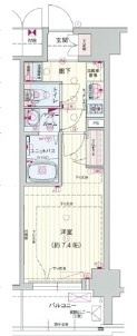 プレサンス　ジェネ　浅草ＥＡＳＴの間取り|間取りです。