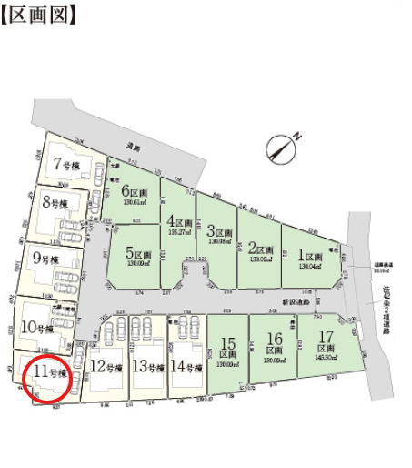 八王子市小宮町第4 新築戸建て～全17区画～の区画図