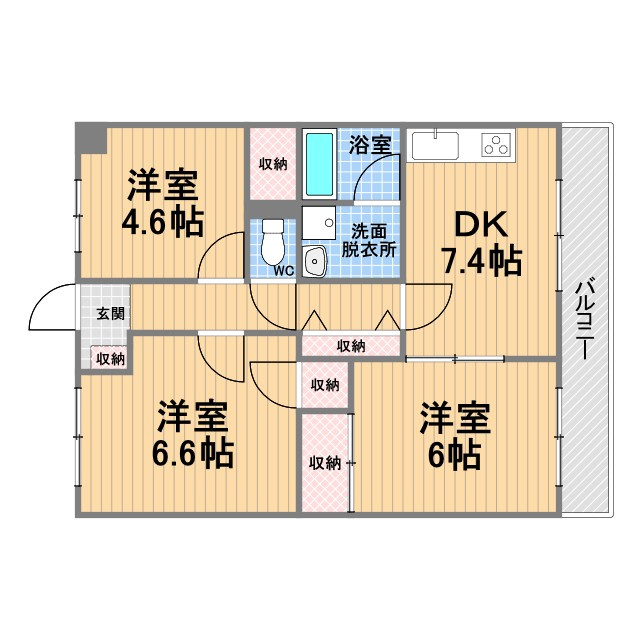 メゾン吉田の間取り
