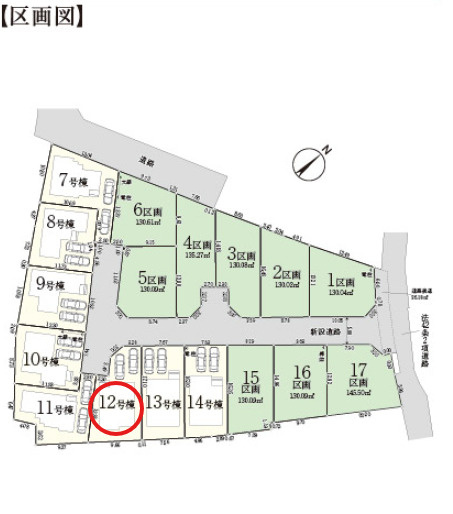 八王子市小宮町第4 新築戸建て～全17区画～の区画図