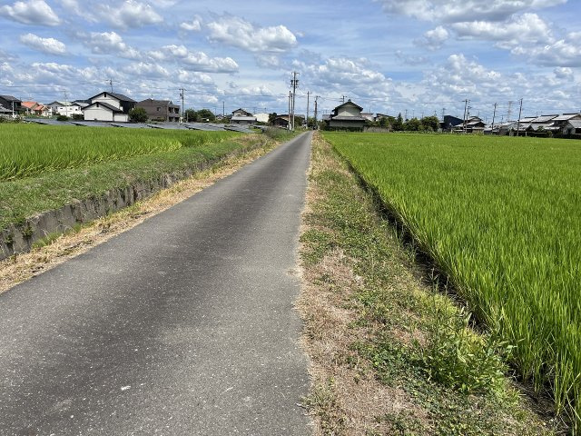 土地　福富天神前の前面道路含む現地写真|北側道路