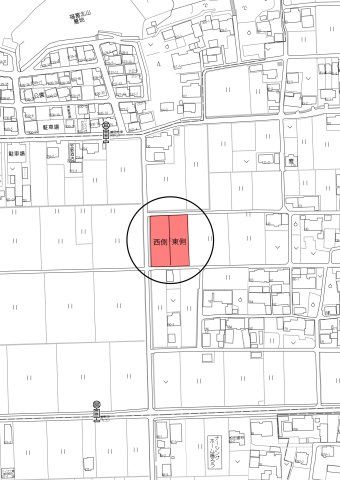 土地　福富天神前　東側の地図