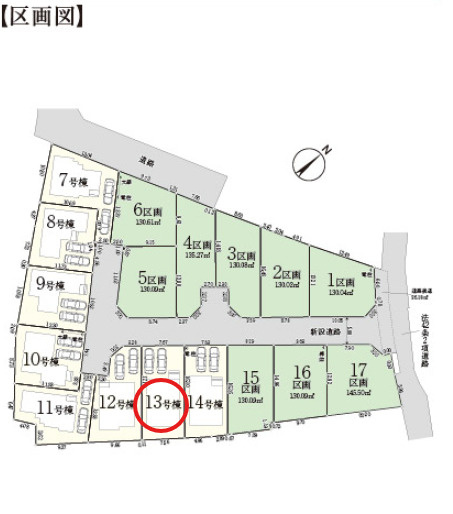 八王子市小宮町第4 新築戸建て～全17区画～の区画図