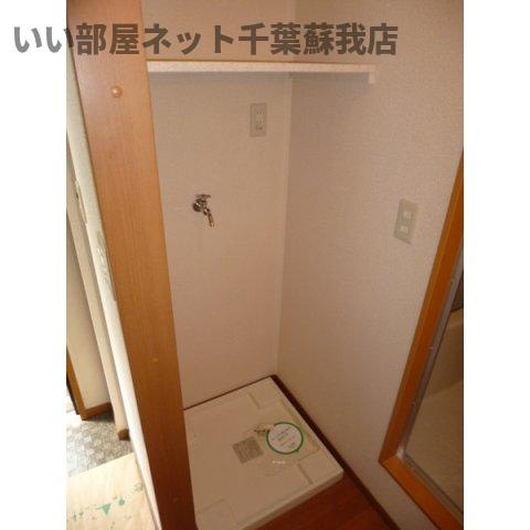 ピアパレスワンの洗面所|室内洗濯機置き場