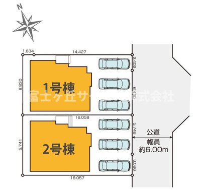 【区画図】 | 浜松市中央区半田山1丁目 2期 新築一戸建て 1号棟 | 1号棟の区画図です