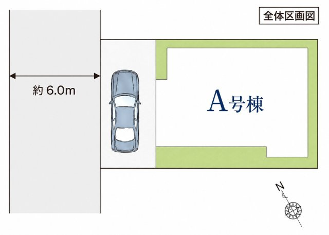 青梅市河辺町７丁目　新築戸建全1棟の区画図