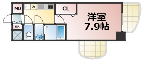【間取り】 | Luxe森ノ宮　仲介手数料無料