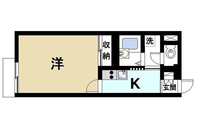 レオネクストビー　シェルの間取り|一人暮らしにぴったりの間取りです