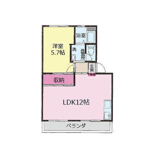 柳橋東和マンションＢの間取り