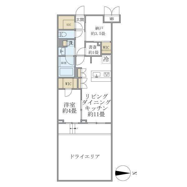 Ｌａ　Ｐｅｒｌａ　ＪｉｙｕｇａｏｋａＩＩの間取り