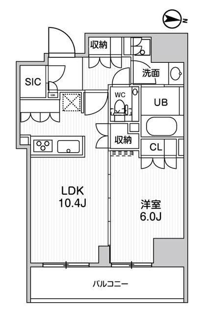 ガリシア森下Ⅴの間取り