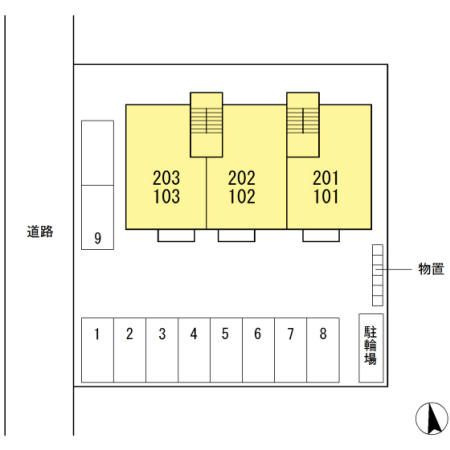 ＷＩＴ盛南Ⅱの区画図