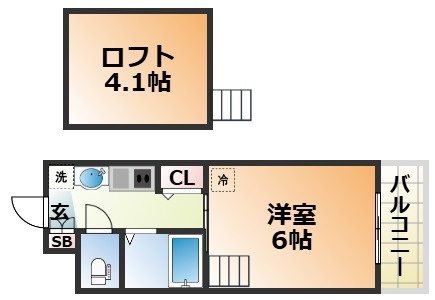 エステムコート三宮駅前ラ・ドゥーの間取り
