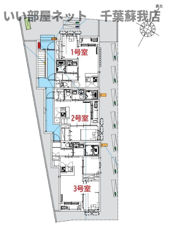 robot home 亥鼻Ⅱ(ロボットホーム イノハナツー)の区画図