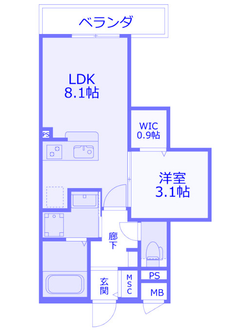 グランデクラッセ新都心の間取り