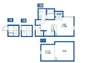 【間取り】 | ＦＡＩＲ町屋Ⅱ | 間取りです。