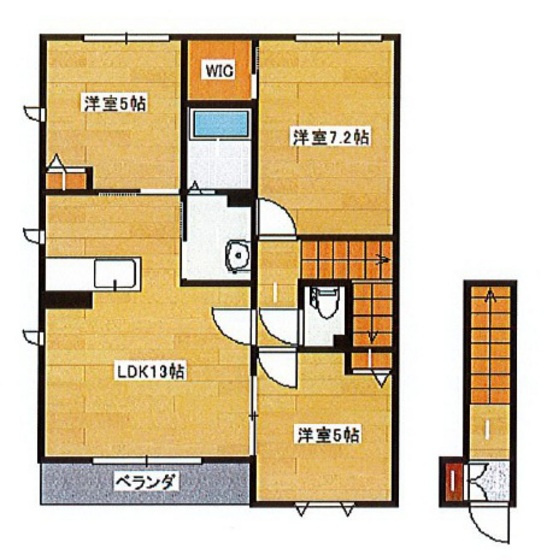 アーバンヒルズAの間取り