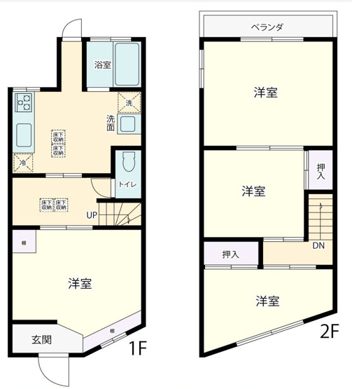 【間取り】 | 4DKはダイニングキッチンと4つの居室がある間取りです。大家族や二世帯住宅、または複数人で暮らす場合に適しています。食事スペースとくつろぎの場を分け、それぞれの個室も確保できるため、快適に過ごせます。