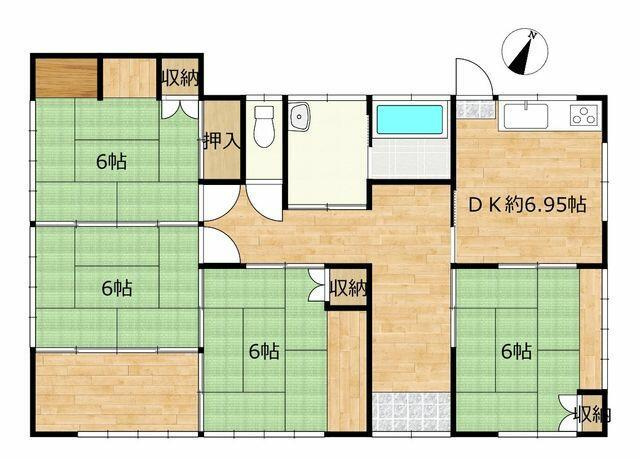 富士市鮫島の中古一戸建|現況間取図