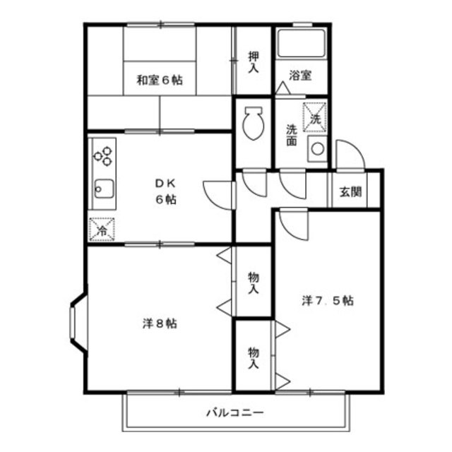 ヴァレンサ氷川　Aの間取り|ファミリーさんにピッタリの間取りです。