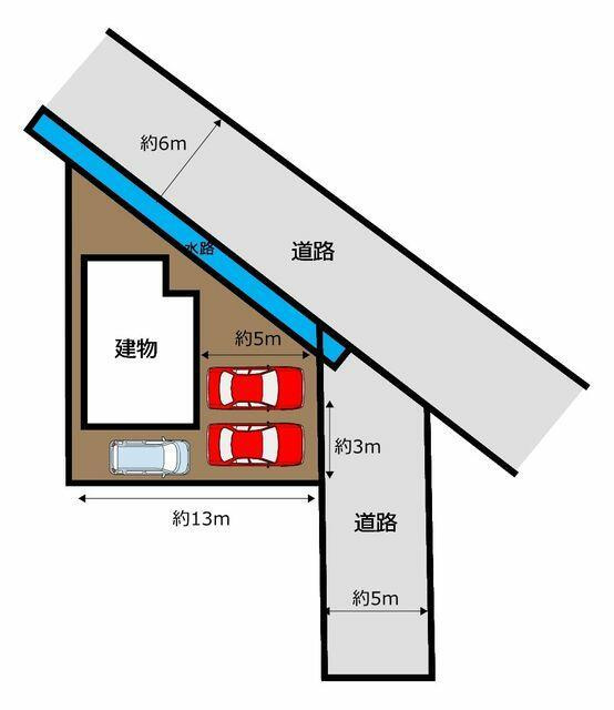 富士市宮島の中古一戸建|区画図