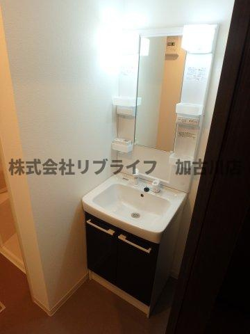 ジーメゾン新在家の洗面所