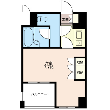 エスティメゾン浅草駒形の間取り