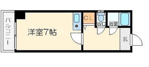プリエ南船場の間取り|プリエ南船場　間取図