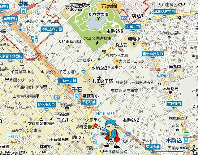 ラグジュアリーアパートメント文京千石＃01の地図