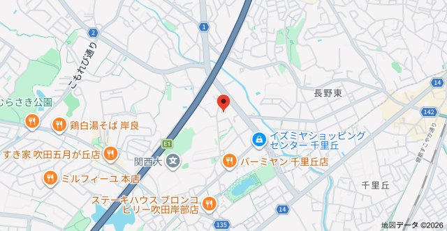 ユーハイツ千里の地図