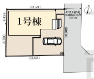 白岡市篠津　3期　新築一戸建て　リーブルガーデン　01の間取り|1号棟
