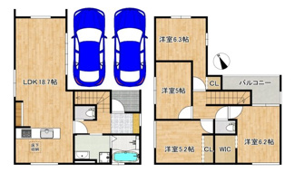 【間取り】 | 千代田２丁目　新築一戸建 | 令和８年１０月完成済！綺麗なお住まいで新生活始めませんか♪資料請求だけでもお気軽にお問い合わせください♪