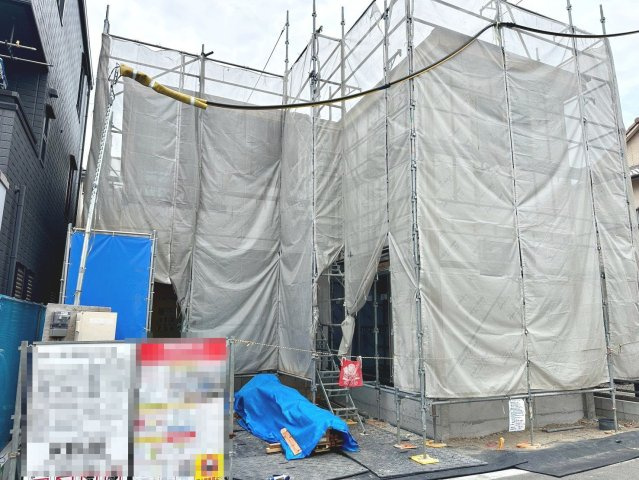 千代田２丁目　新築一戸建の外観|【食器洗浄乾燥機付のシステムキッチン】対面式を採用したキッチンですので、リビングで寛ぐご家族をいつも感じられます！会話を楽しみながら家事ができますね♪