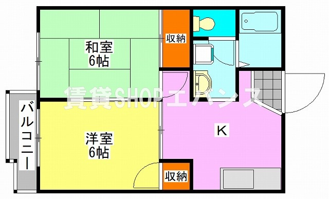 【間取り】 | ロジュマンNS　A棟