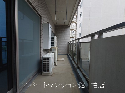 T's garden北柏　１号棟のバルコニー