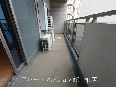 T's garden北柏　１号棟のバルコニー