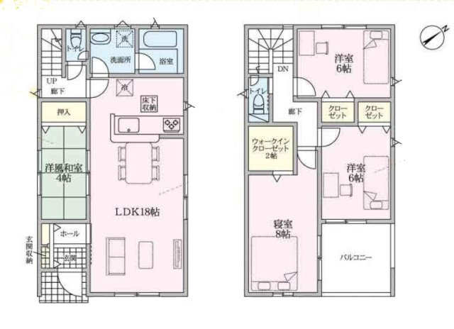 【間取り】 | 刈谷市泉田町北中浜51-14『仲介料無料』新築戸建て | 2号棟
