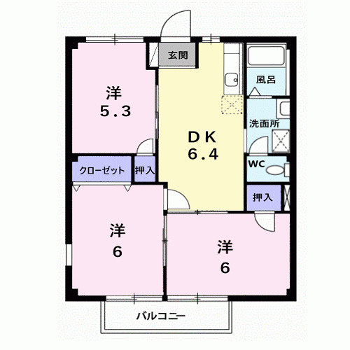 グリーンアイランドＡの間取り