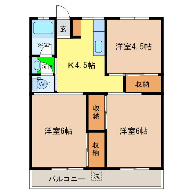 ハニーハイツの間取り