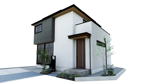 売新築戸建　三島市徳倉2丁目の外観パース