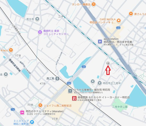 明石市二見町西二見第23（全7棟）6号棟の地図