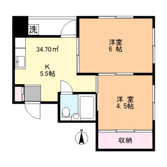【間取り】 | 小菅4丁目賃貸住宅