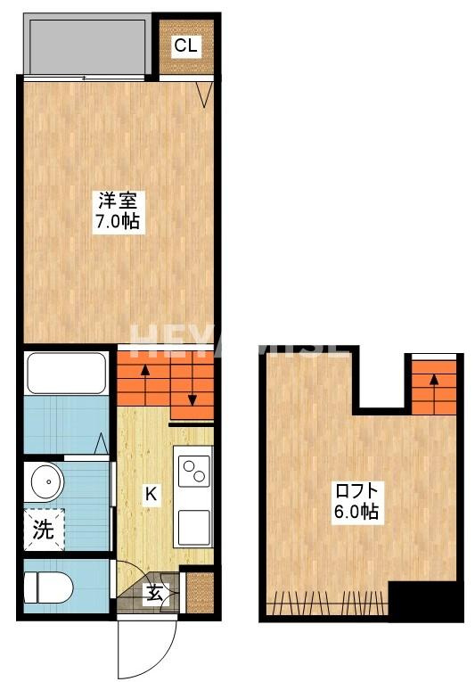 MODERN PALAZZO 喜々津Soleilの間取り