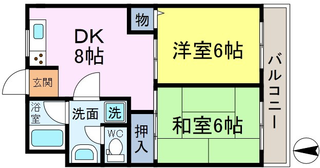 ハイツマドレ2秋初月の間取り