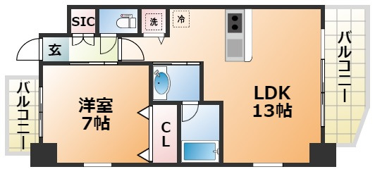 プレジオ神戸WESTの間取り