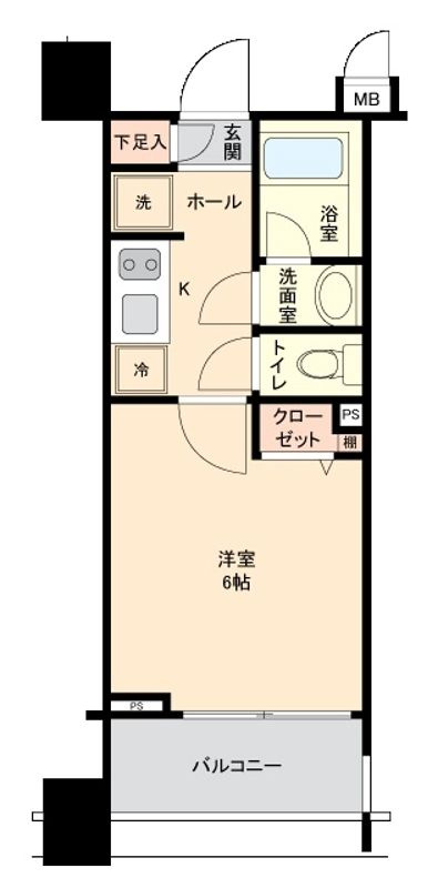 コンシェリア五反田CROSSIAの間取り|間取りです。