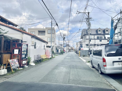 【前面道路含む現地写真】 | 浜松市中央区萩丘3丁目 新築一戸建て | 前面道路です